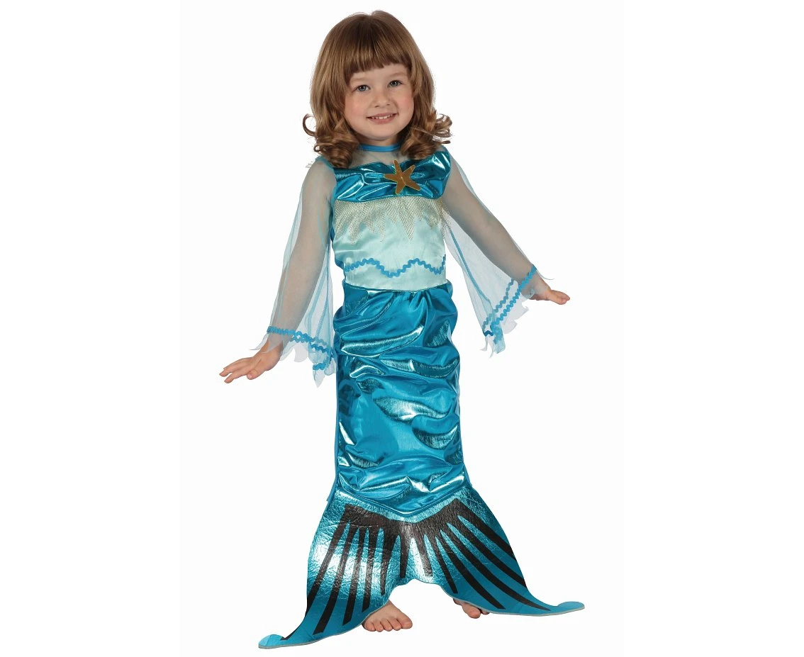 Costume for child Blue Mermaid (dress), size 92/104 cm